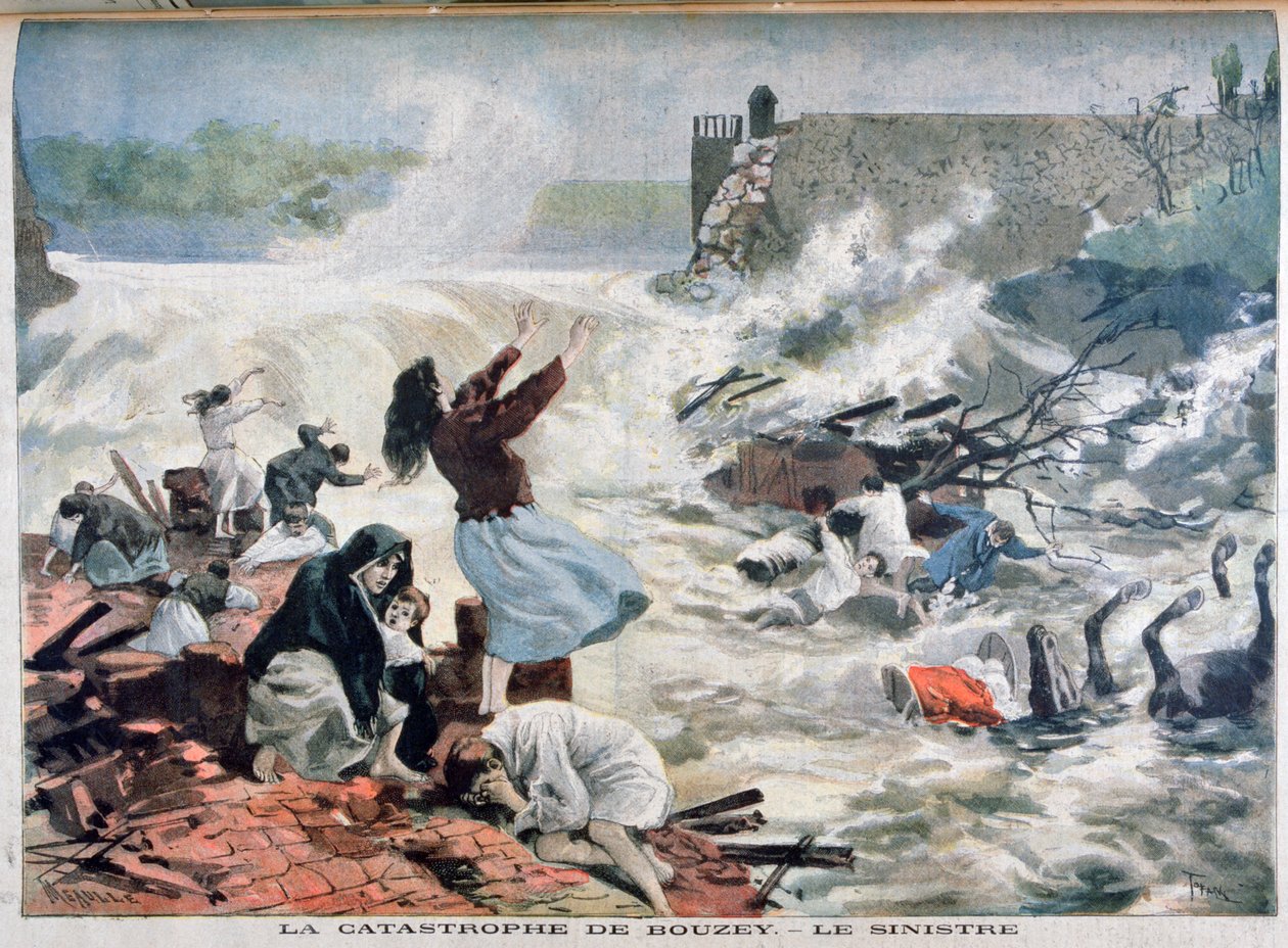 A Bouzey-i katasztrófa, 1895 alkotó: Fortuné Méaulle