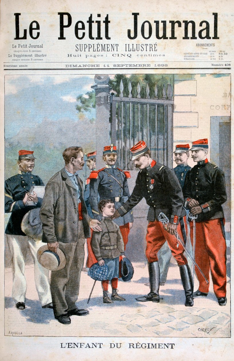 Az ezred gyermeke, 1898 alkotó: Fortuné Méaulle