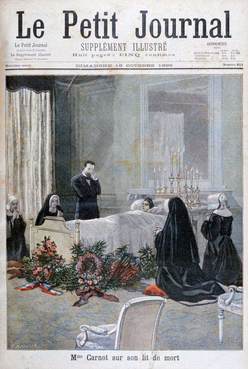 Marie François Sadi Carnot fiának halála, 1898 alkotó: Fortuné Méaulle