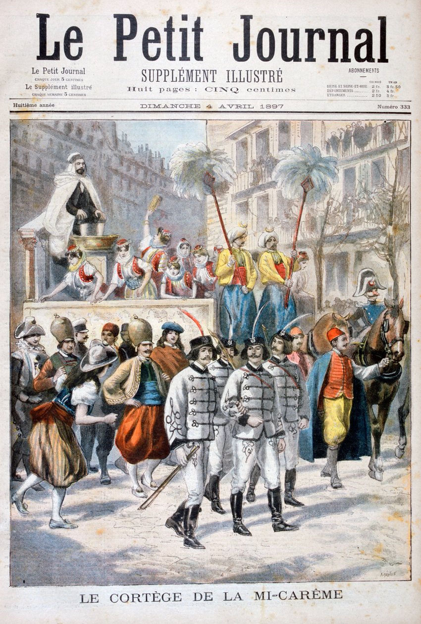 A nagyböjt felvonulása, 1897 alkotó: Fortuné Méaulle