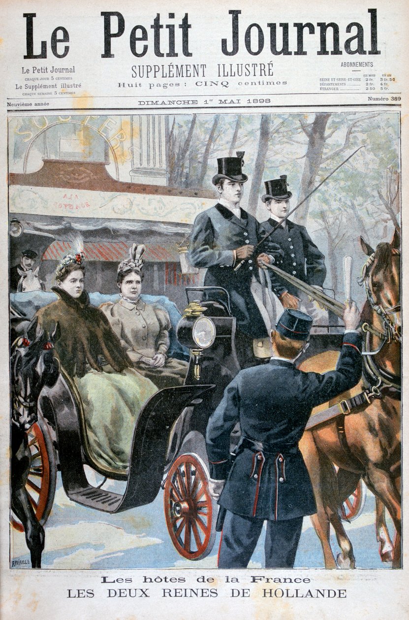 Hollandia két királynője Párizsba látogat, 1898 alkotó: Fortuné Méaulle