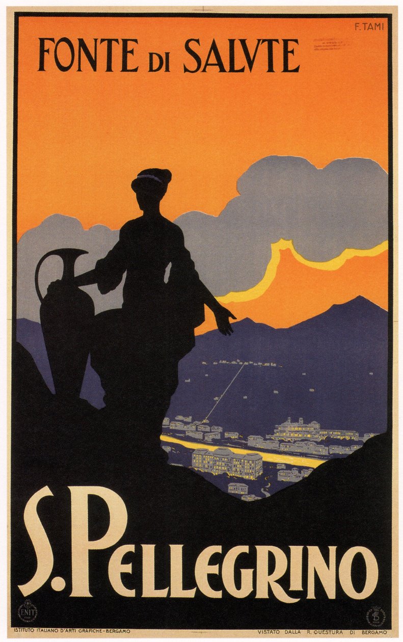 S. Pellegrino, 1928 alkotó: Fortunato Tami