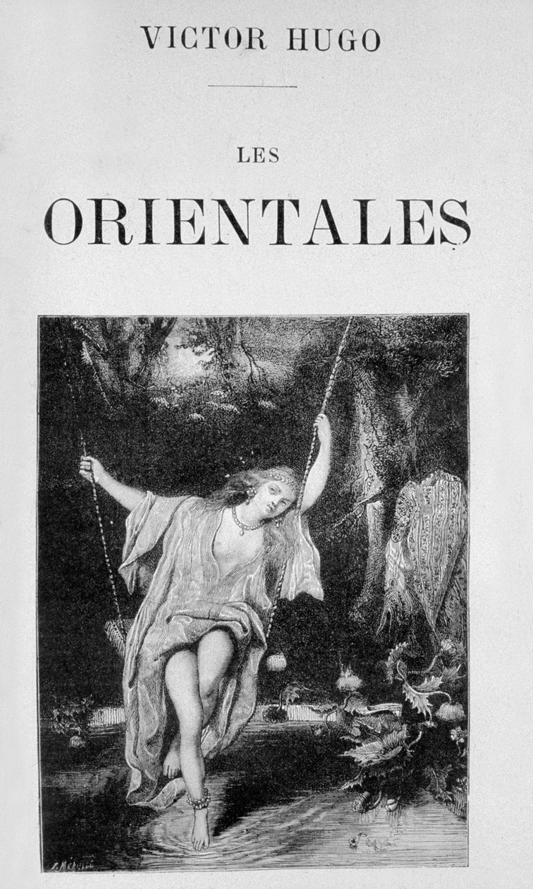 Victor Hugo: Les orientales című könyvének borítója alkotó: Fortune Louis Meaulle