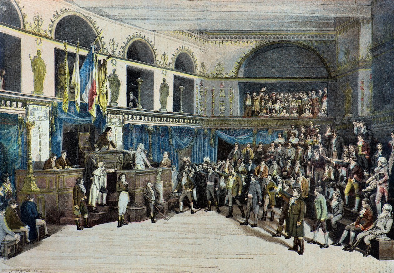 Thermidor , Robespierre bukása, theatre de la porte saint martin alkotó: Fortune Louis Meaulle