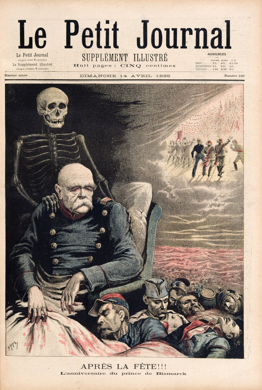 A buli után: Bismarck hercegének születésnapja, a „Le Petit Journal”-ból, 1895. április 14. alkotó: Fortune Louis Meaulle and Henri Meyer