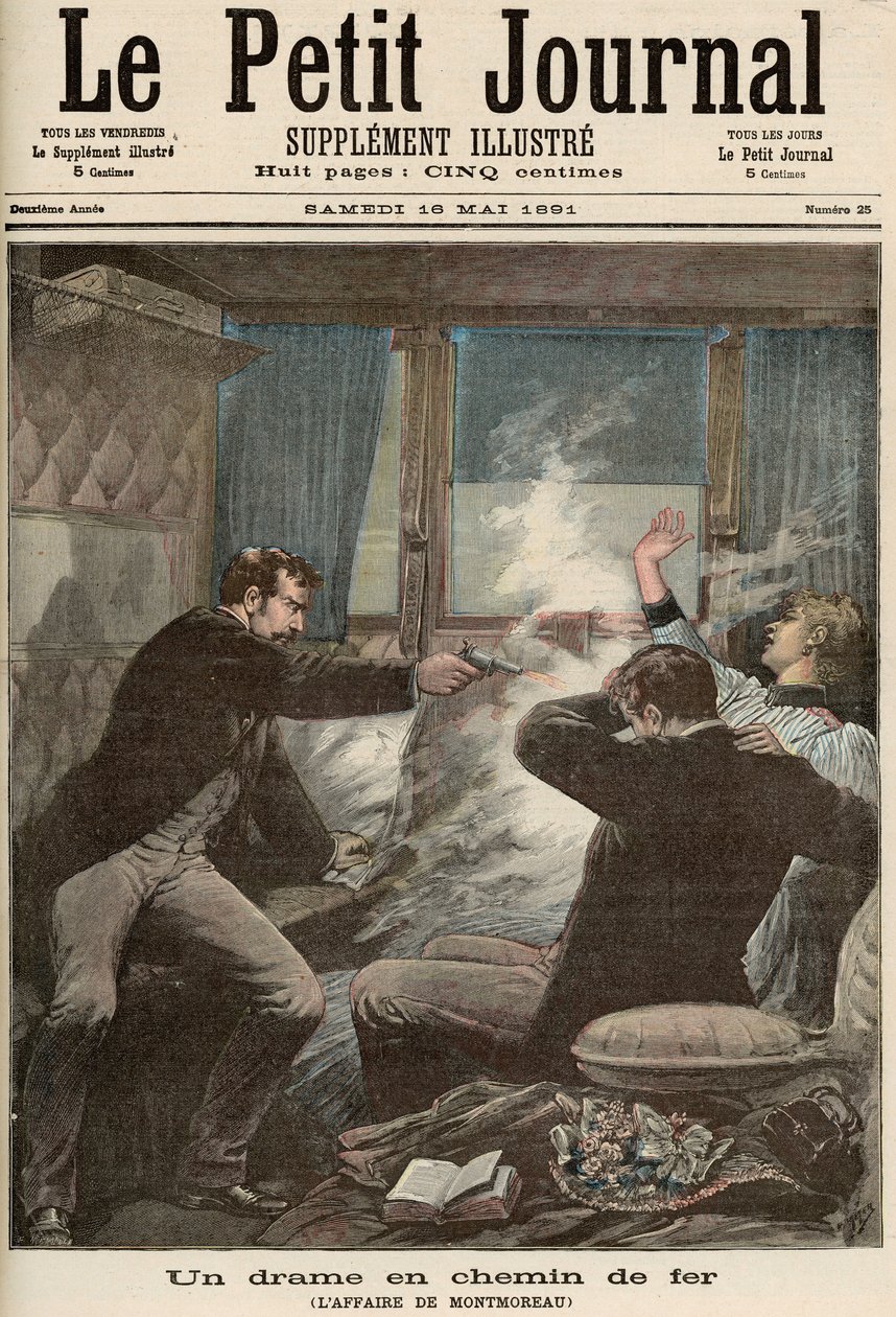 Drama on the Railways: The Montmoreau Affair, a „Le Petit Journal”-ból, 1891. május 16. alkotó: Fortune Louis Meaulle and Henri Meyer