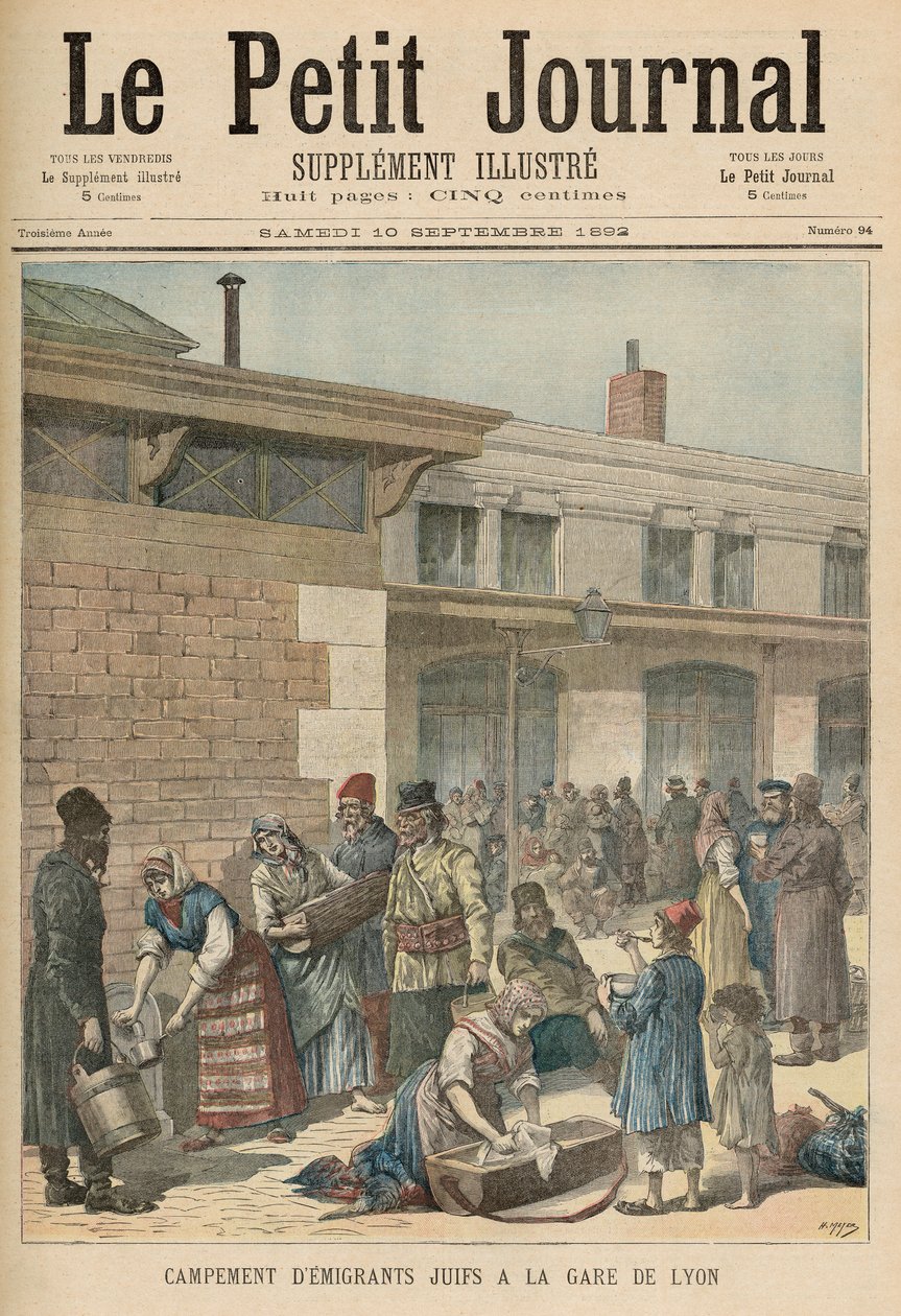 Zsidó menekülttábor a Gare de Lyonban, a 