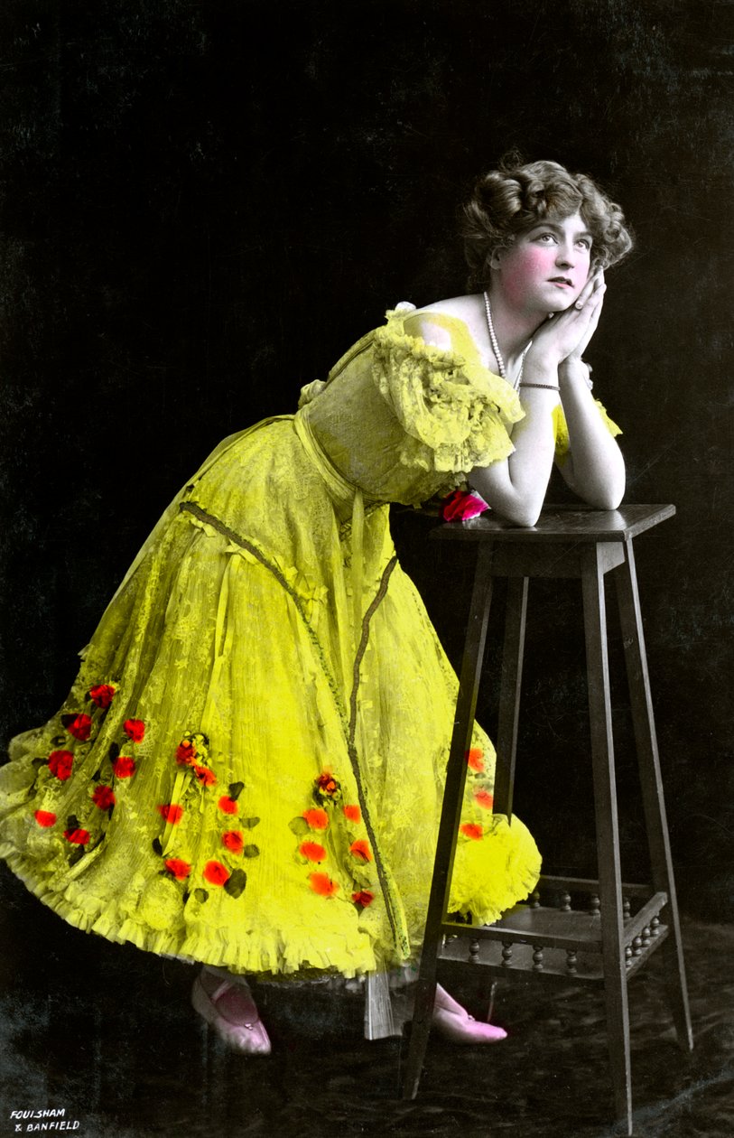 Gabrielle Ray 1883-1973, angol színésznő, a XX. század elején. alkotó: Foulsham and Banfield
