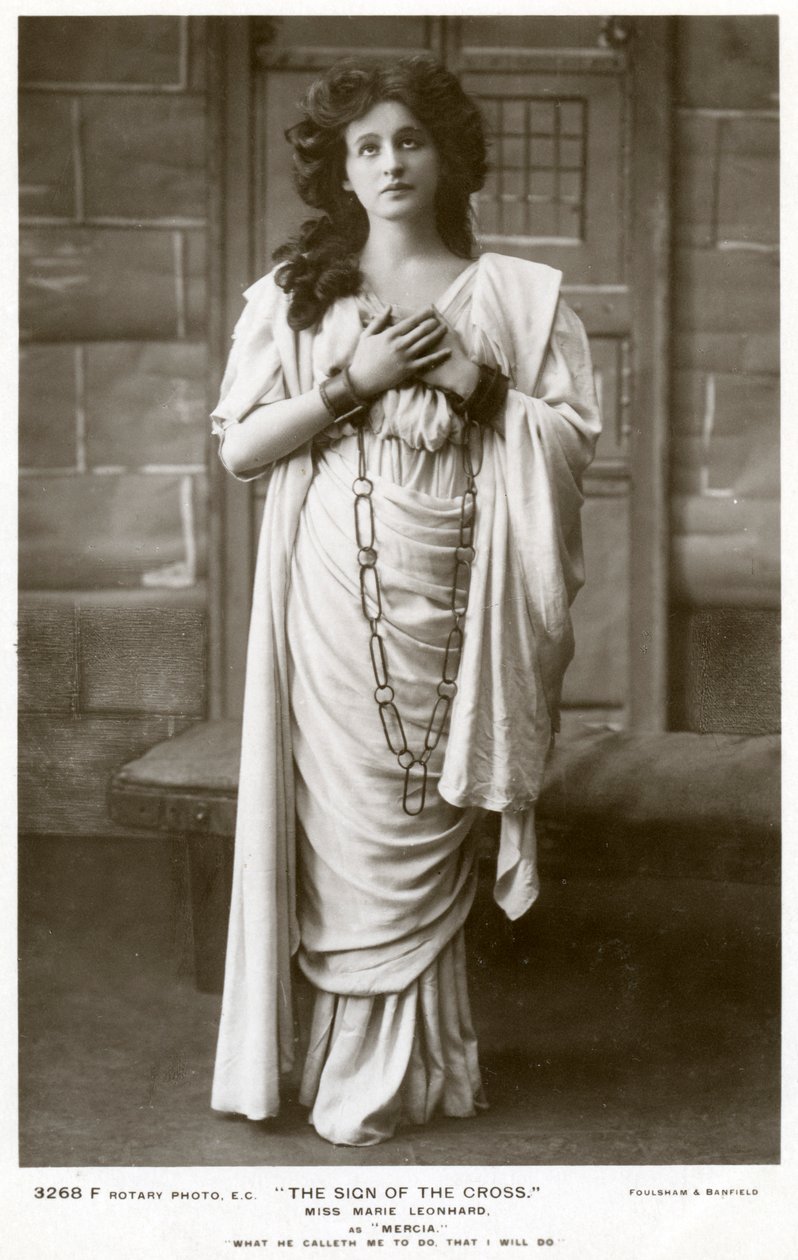 Marie Leonhard, színésznő, 1900-as évek. alkotó: Foulsham and Banfield