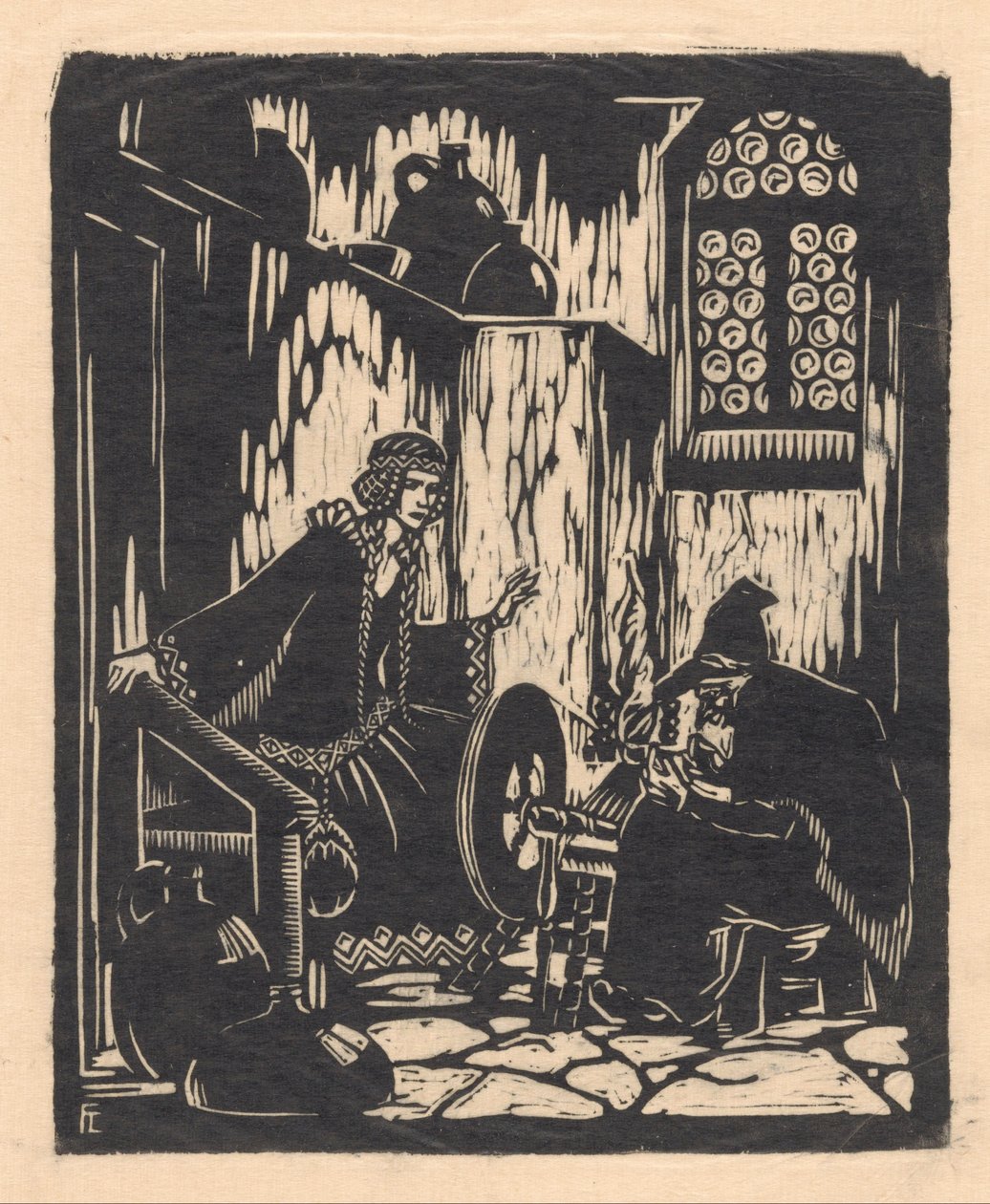 A Csipkerózsika (eredeti cím a tárgyon) alkotó: Fré Cohen (signed by artist)