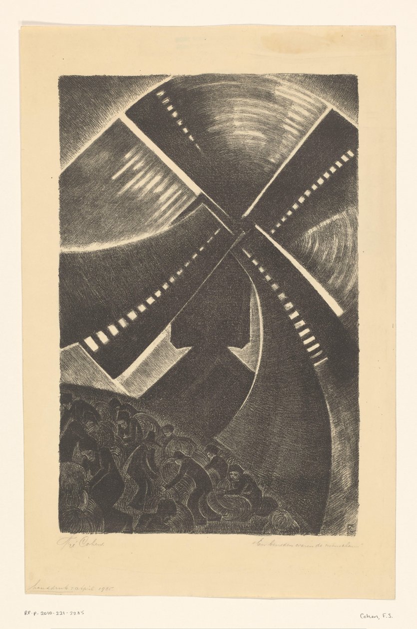 És lent voltak az emberek (eredeti cím a tárgyon) alkotó: Fré Cohen (signed by artist)