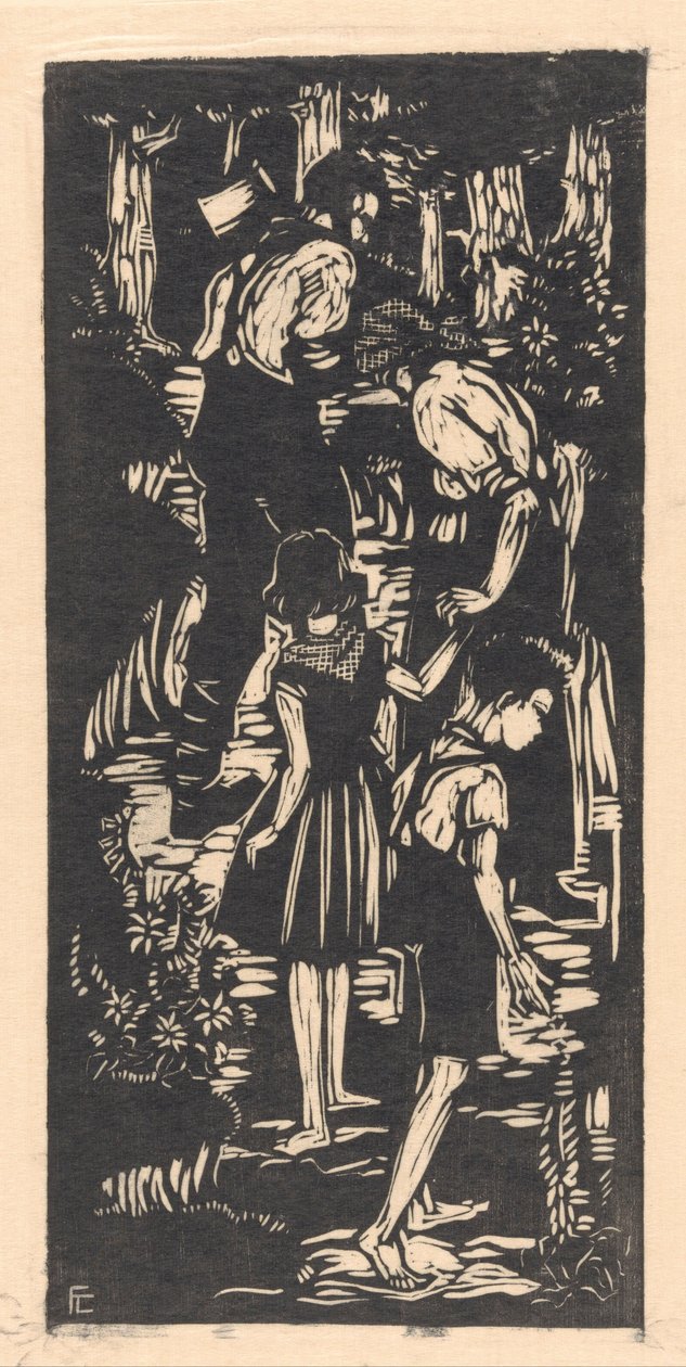 Hansel és Gretel (eredeti cím a tárgyon) alkotó: Fré Cohen (signed by artist)