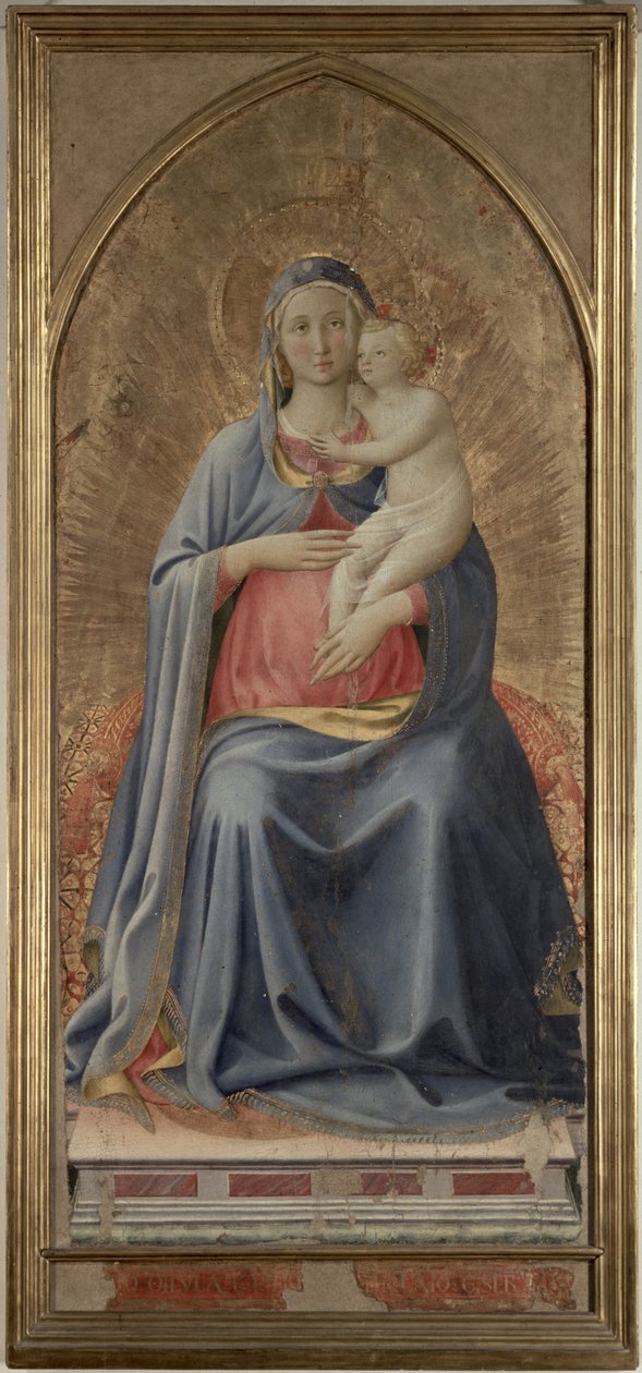 Madonna és gyermeke, 1430 körüli évek (tempera, tábla) alkotó: Fra Angelico
