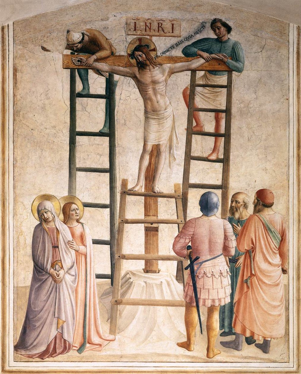 Krisztus keresztre szegezése (36. cella) alkotó: Fra Angelico