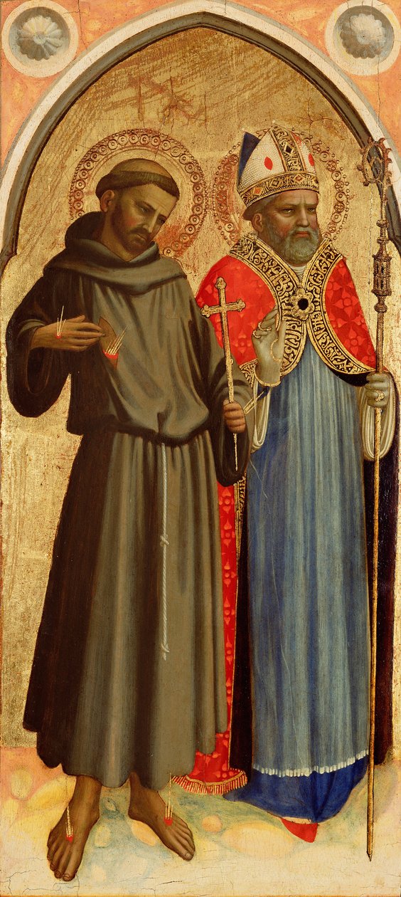 Szent Ferenc és Szent püspök alkotó: Fra Angelico