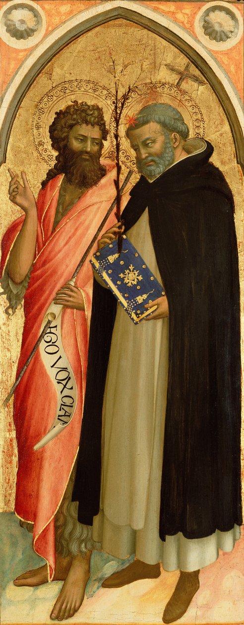 Keresztelő Szent János és Szent Domonkos alkotó: Fra Angelico