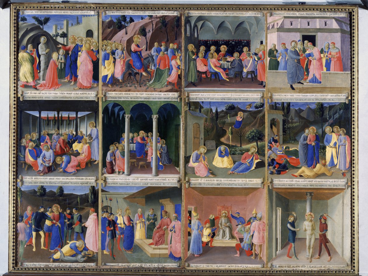 Jelenetek Krisztus életéből, harmadik tábla a Santissima Annunziata ezüst kincstárából, 1450-53 körül (tempera, tábla) alkotó: Fra Angelico