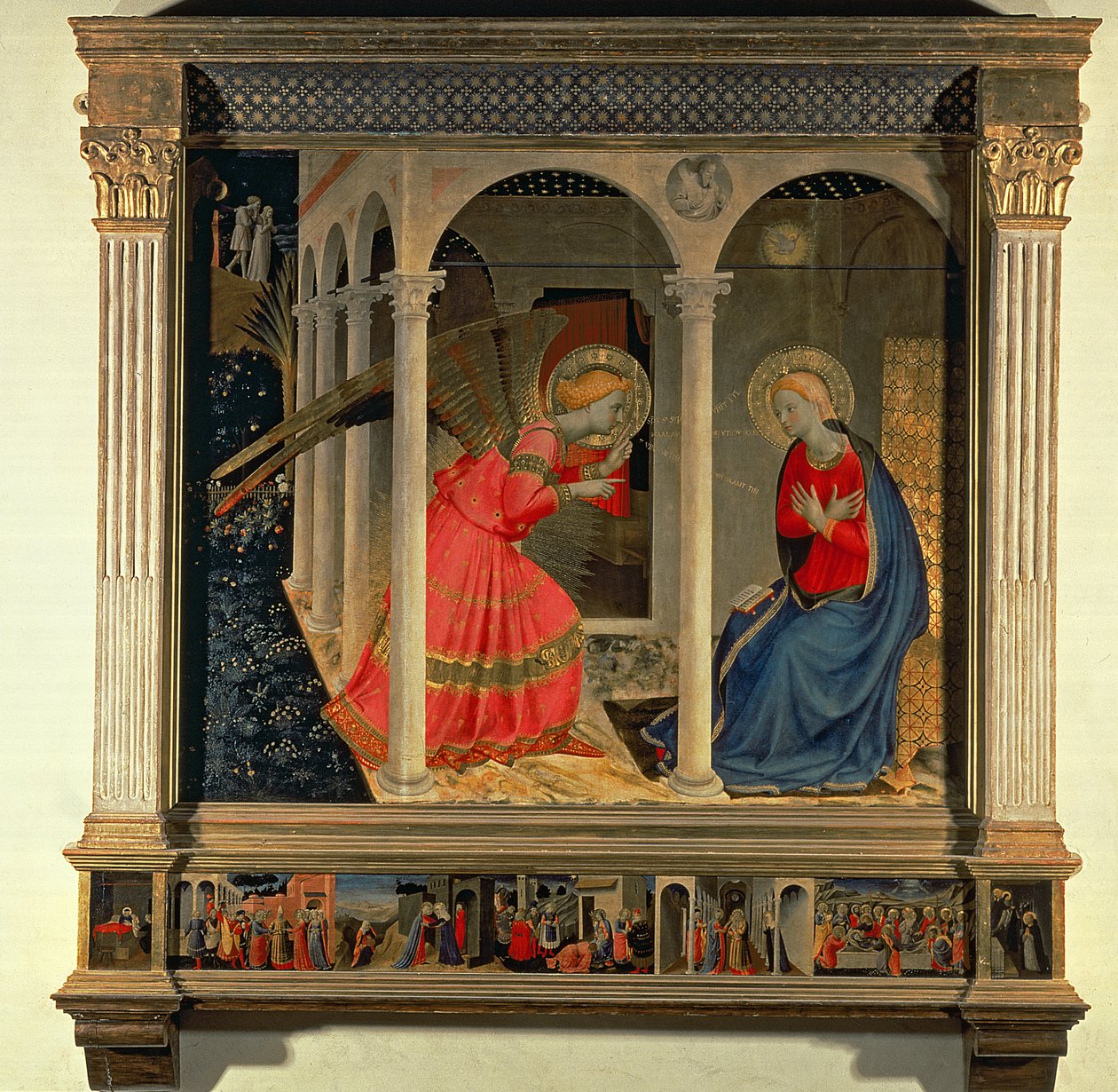 Az Angyali üdvözlet (Cortona oltárkép), 1438 körül (tempera a panelen) alkotó: Fra Angelico