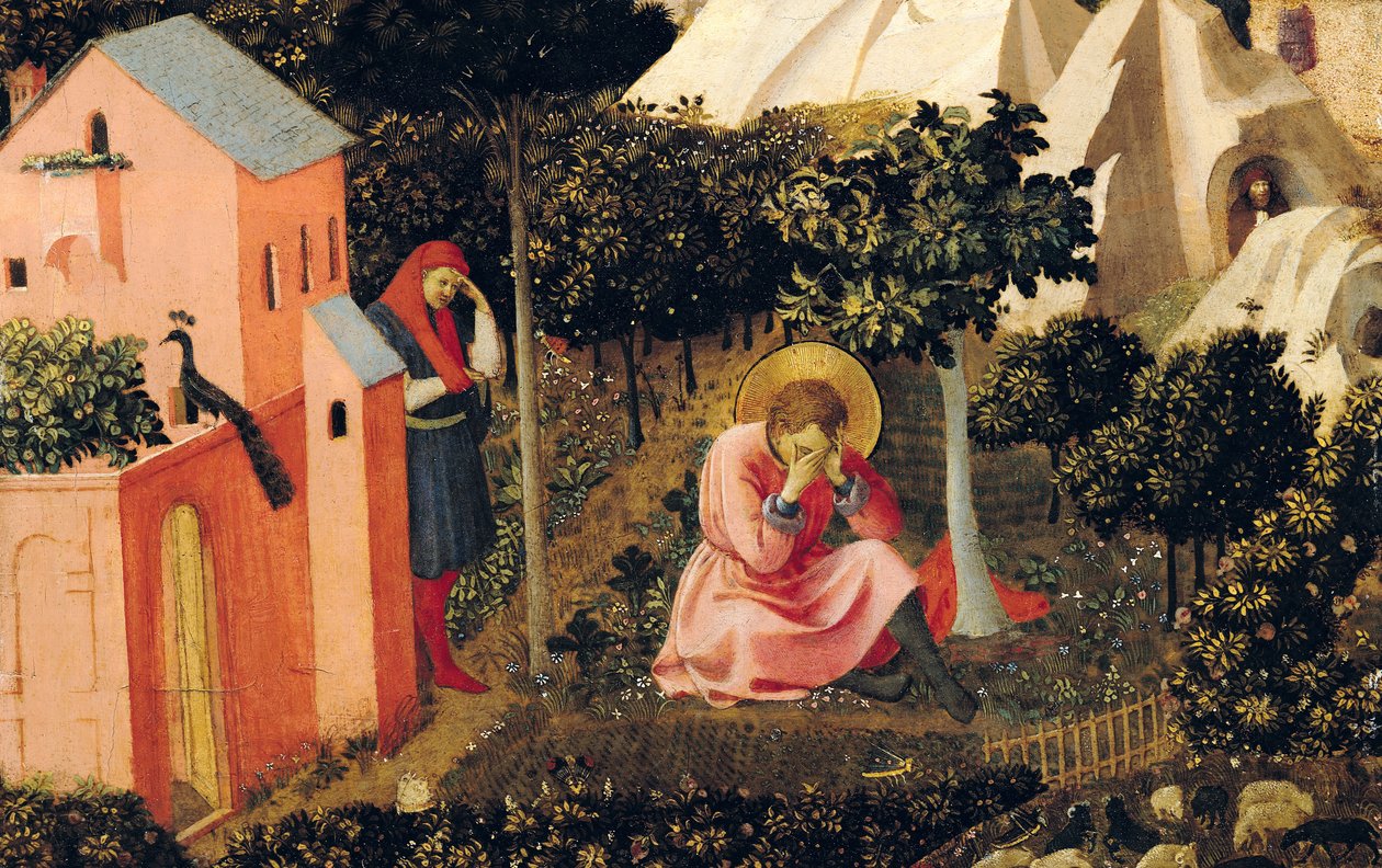 Szent Ágoston megtérése (tempera a panelen) alkotó: Fra Angelico