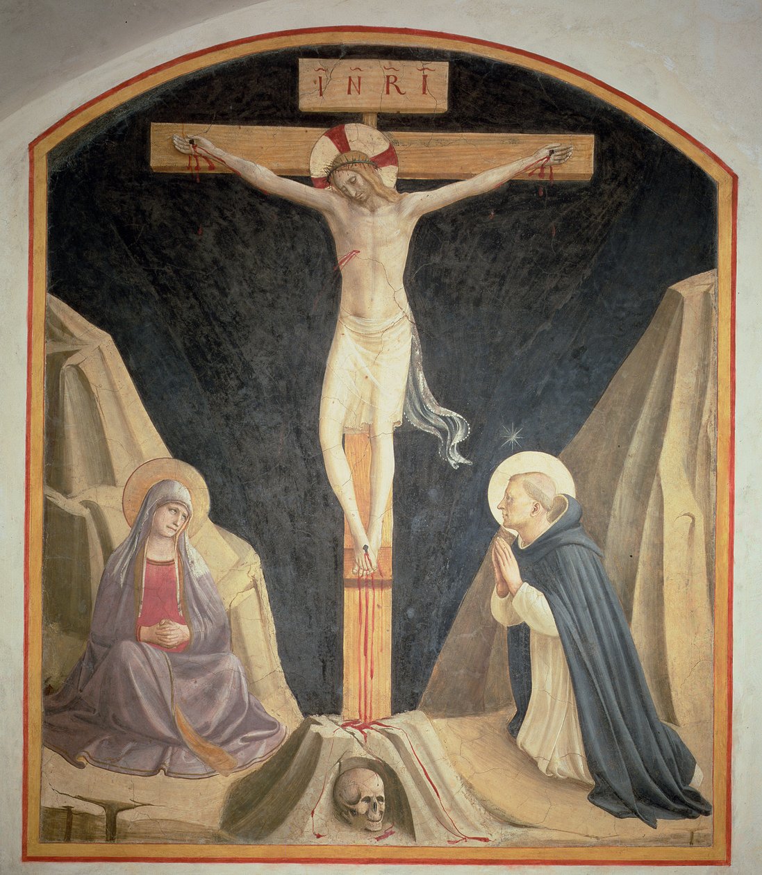 A keresztre feszítés, 1442 alkotó: Fra Angelico