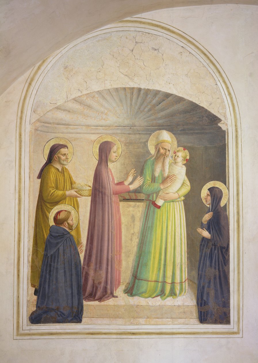 Bemutató a templomban, 1442 alkotó: Fra Angelico