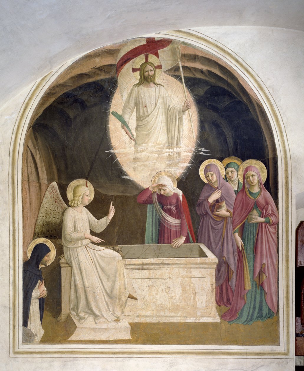 Krisztus feltámadása és a jámbor asszonyok a sírnál, 1442 alkotó: Fra Angelico