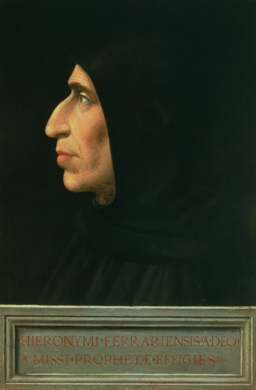 Savonarola portréja (panel) alkotó: Fra Bartolommeo