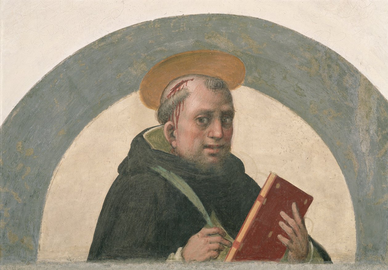 Mártír Szent Péter (1205-52) alkotó: Fra Bartolommeo
