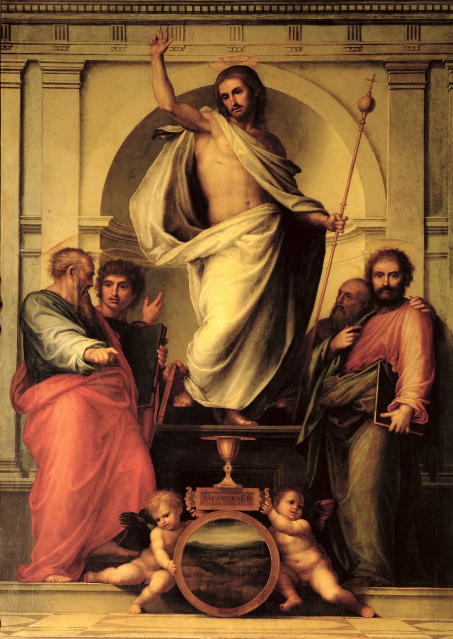 Krisztus feltámadása (oltárkép) alkotó: Fra Bartolommeo