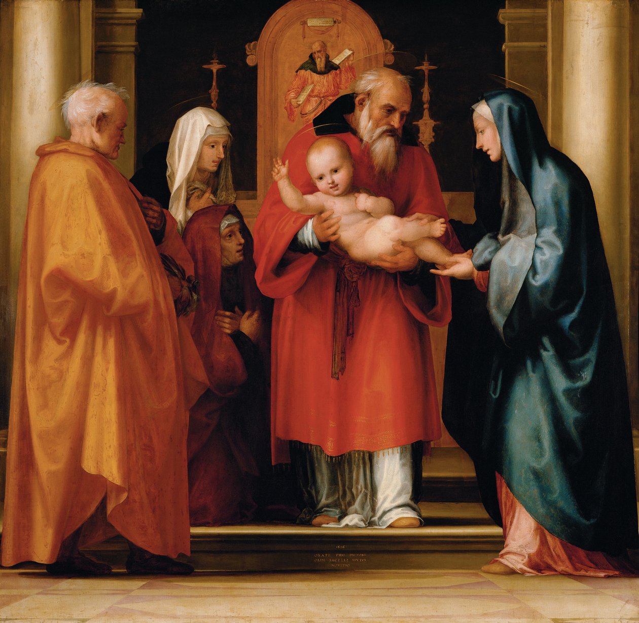 Krisztus jelenete a templomban alkotó: Fra Bartolommeo