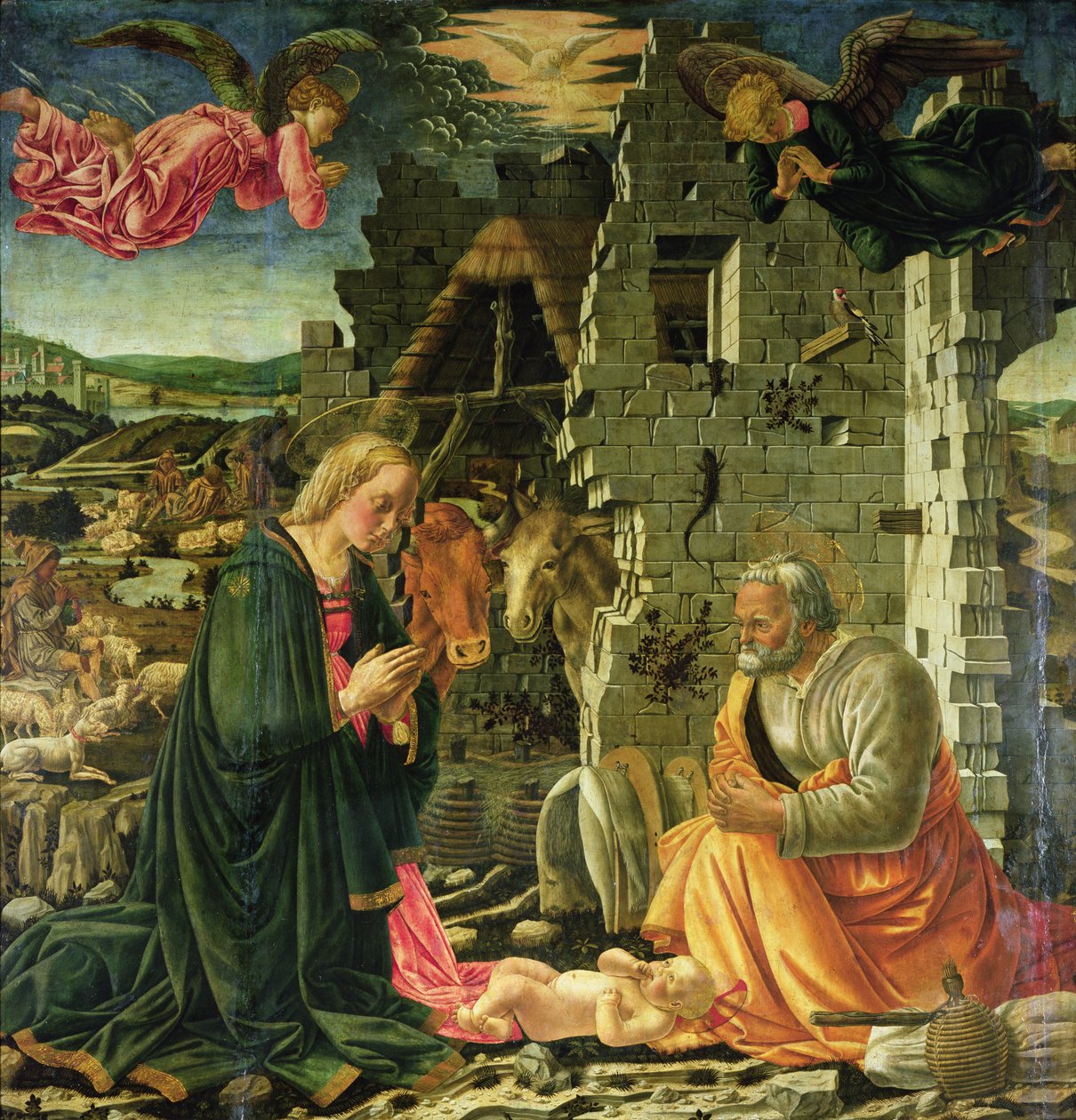 Születés, 1465-70 alkotó: Fra Filippo Lippi