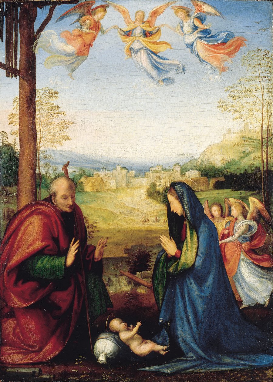 A betlehemes (olaj a panelen) alkotó: Fra Bartolomeo