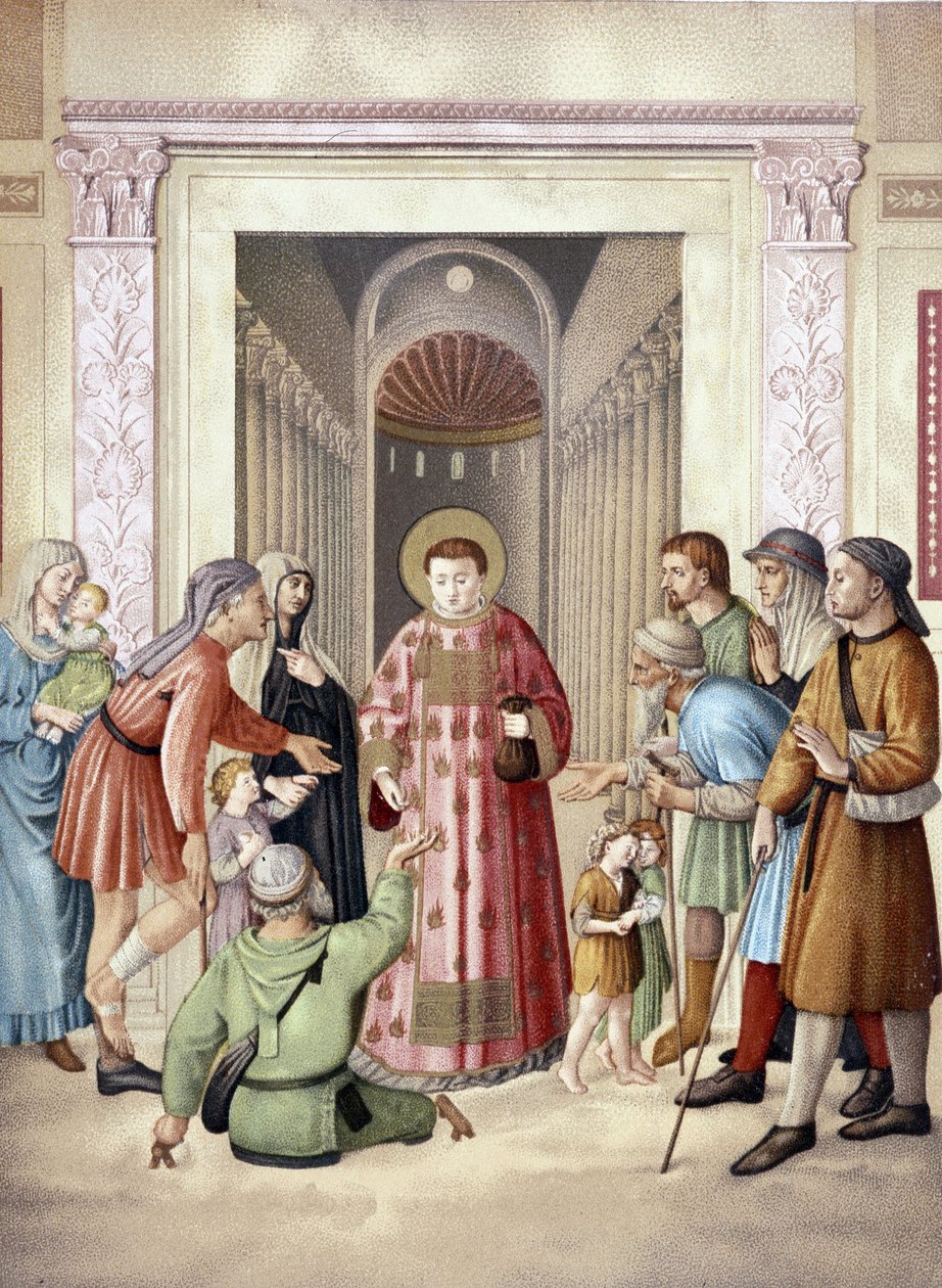 Saint Laurent alumone, Fra Angelico után (Vatikán), Franciaország 19. alkotó: Fra (after) Angelico