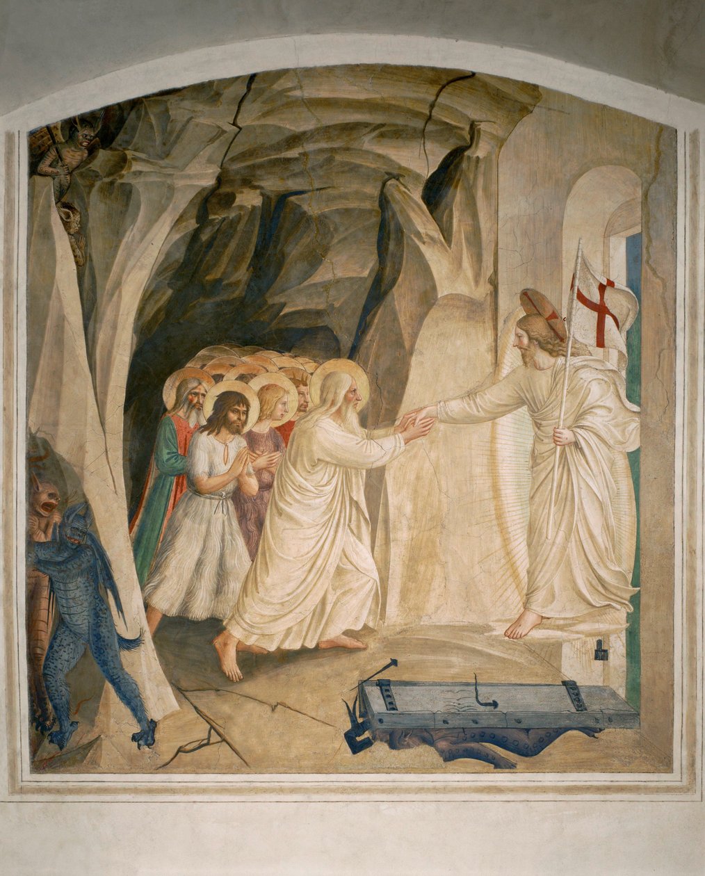 Cella 31: Krisztus leszállása a limbóba alkotó: Fra (c.1387-1455) Angelico