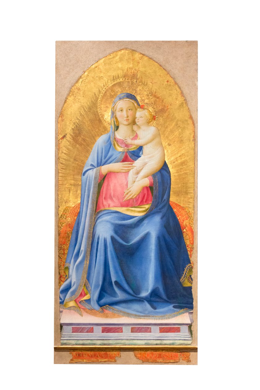Madonna és Child trónolt alkotó: Fra (c.1387 1455) Angelico