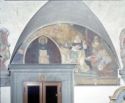 A Szent Antoninus-öv kulcsának csodálatos felfedezése, lunetta (freskó) alkotó: Fra (c.1387 1455) Angelico