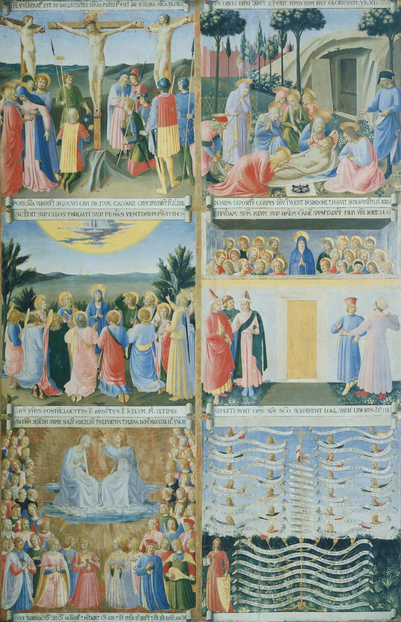 Az Argenti ruhásszekrénye (ezüstláda) Jézus életével alkotó: Fra (c.1387 1455) Angelico