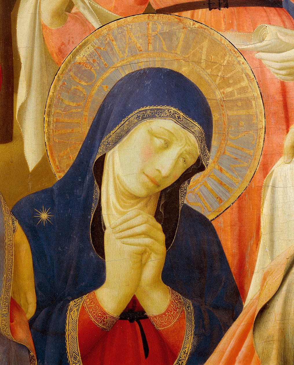 Lerakódás a Szentháromság keresztjéről vagy oltárképéről, 1432 körül, Giovanni da Fiesole, Fra Angelico néven (1400-1455 körül), tempera fán alkotó: Fra (c.1387 1455) Angelico