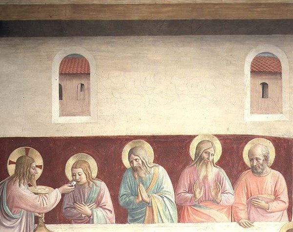 Részlet az utolsó vacsorából alkotó: Fra  Angelico