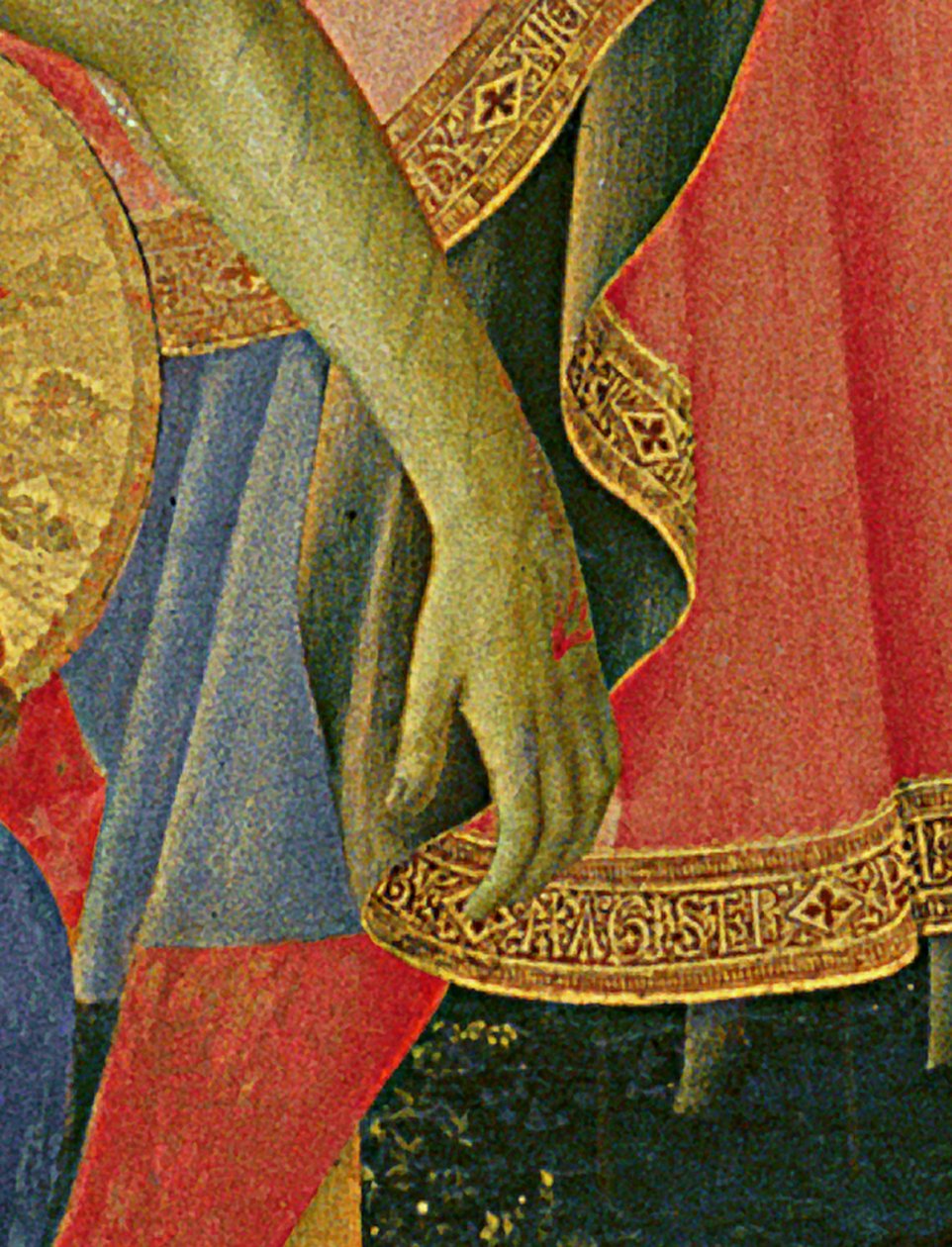 A Santa Trinita oltár részlete, kerete és csúcsai, Lorenzo Monaco (Piero di Giovanni) (1370-1425 körül), elkészült 1434 körül (tempera és arany a panelen) alkotó: Fra  Angelico