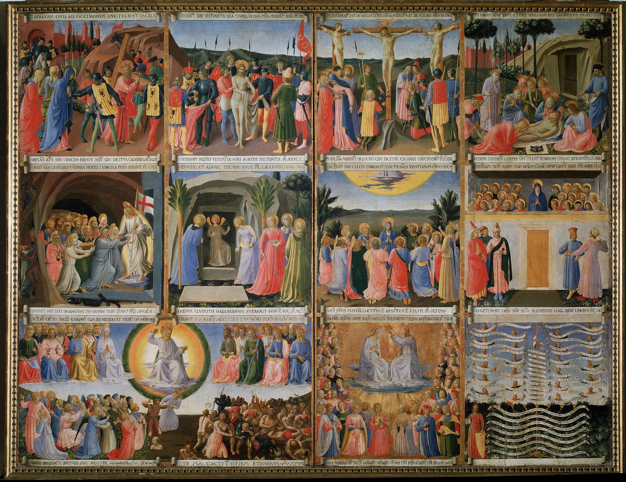 Krisztus életének története - Tempera fán alkotó: Fra  Angelico