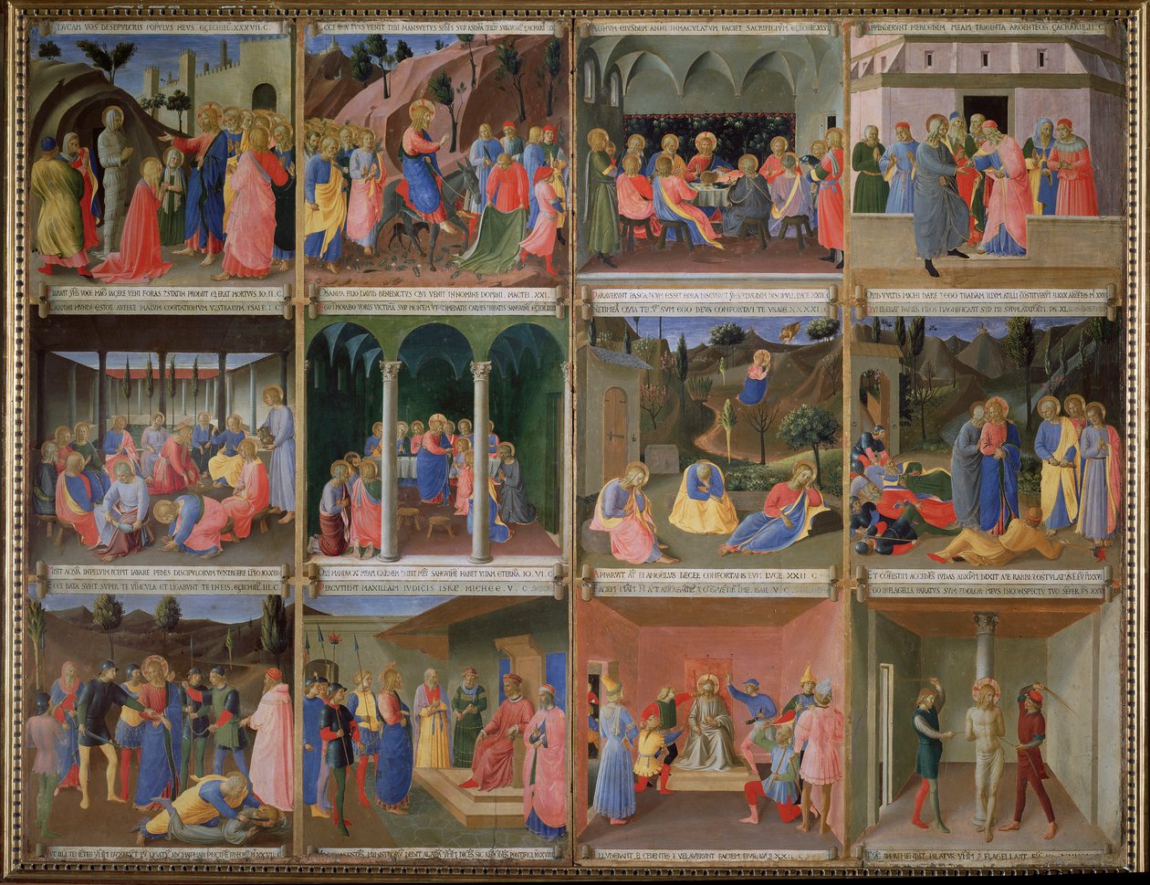 Krisztus élete - Tempera fán alkotó: Fra  Angelico