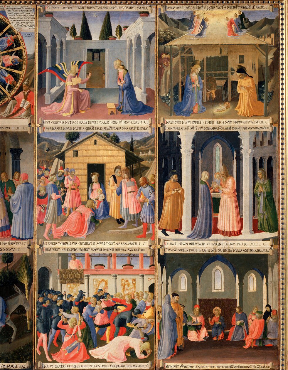 Krisztus élete, ezüst ruhásszekrény. (Tempera fán alkotó: Fra  Angelico