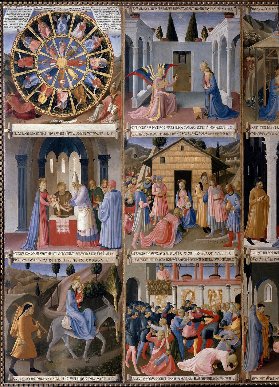Krisztus élete, ezüst ruhásszekrény. (Tempera fán alkotó: Fra  Angelico