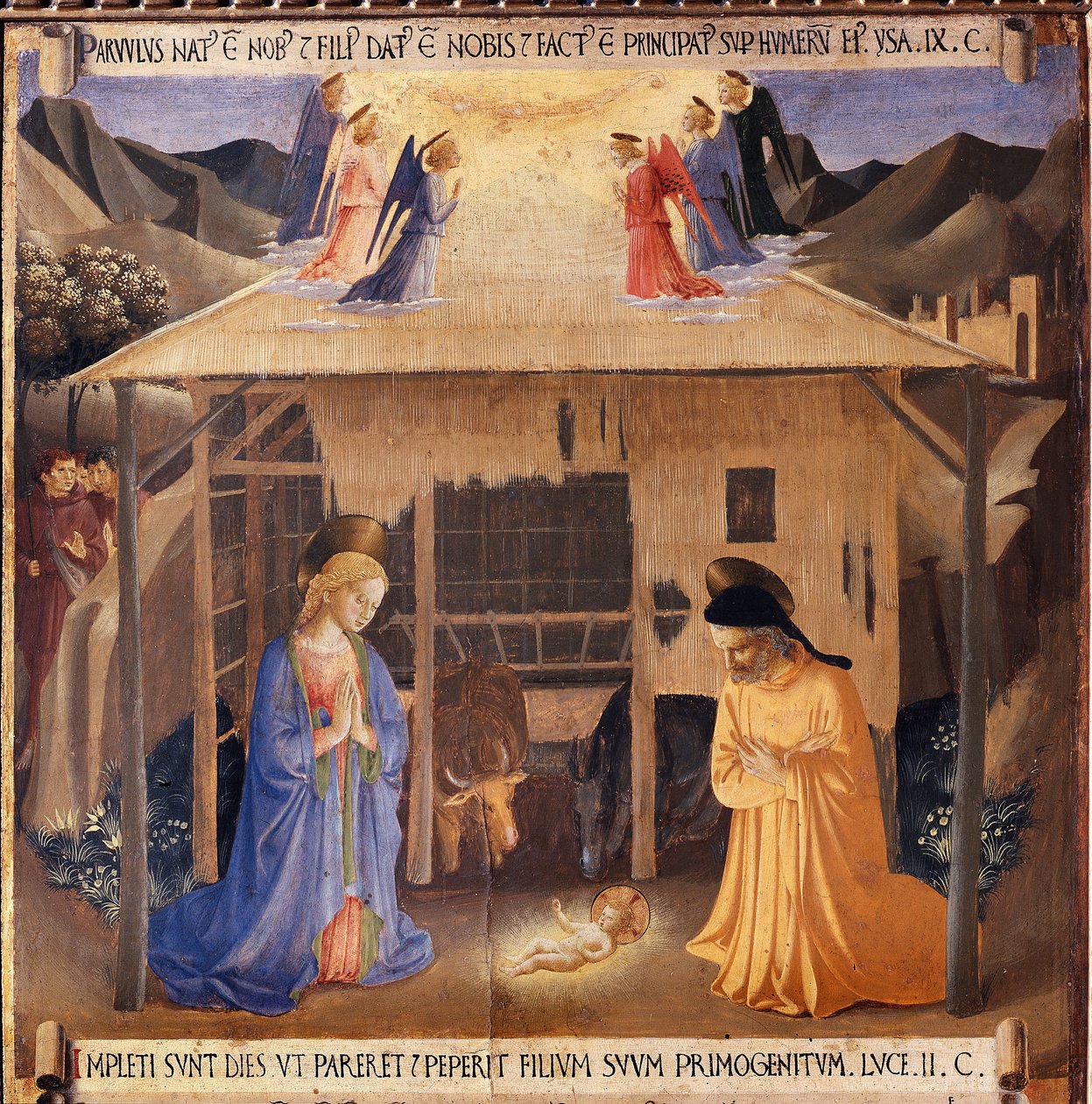 Krisztus élete: a születés, Armadio degli Argenti. (Tempera fán alkotó: Fra  Angelico