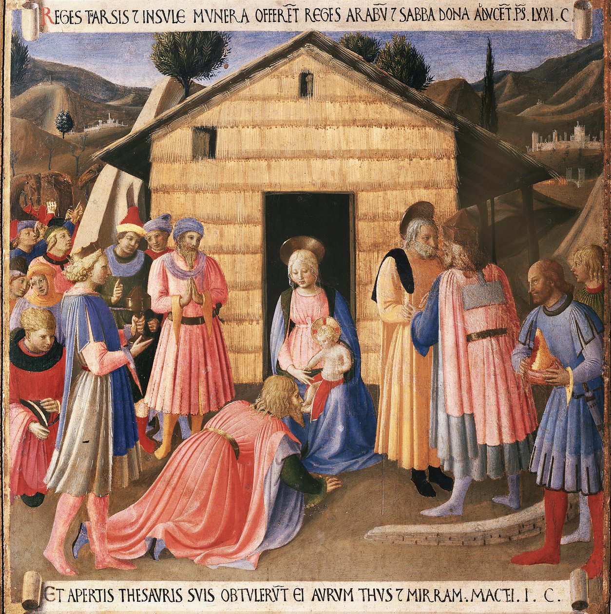 Krisztus élete: a mágusok, Armadio degli Argenti imádata. (Tempera fán alkotó: Fra  Angelico