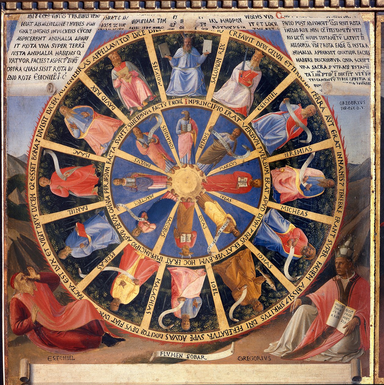 Krisztus élete: Ezechiel látomása, Armadio degli Argenti. (Tempera fán alkotó: Fra  Angelico