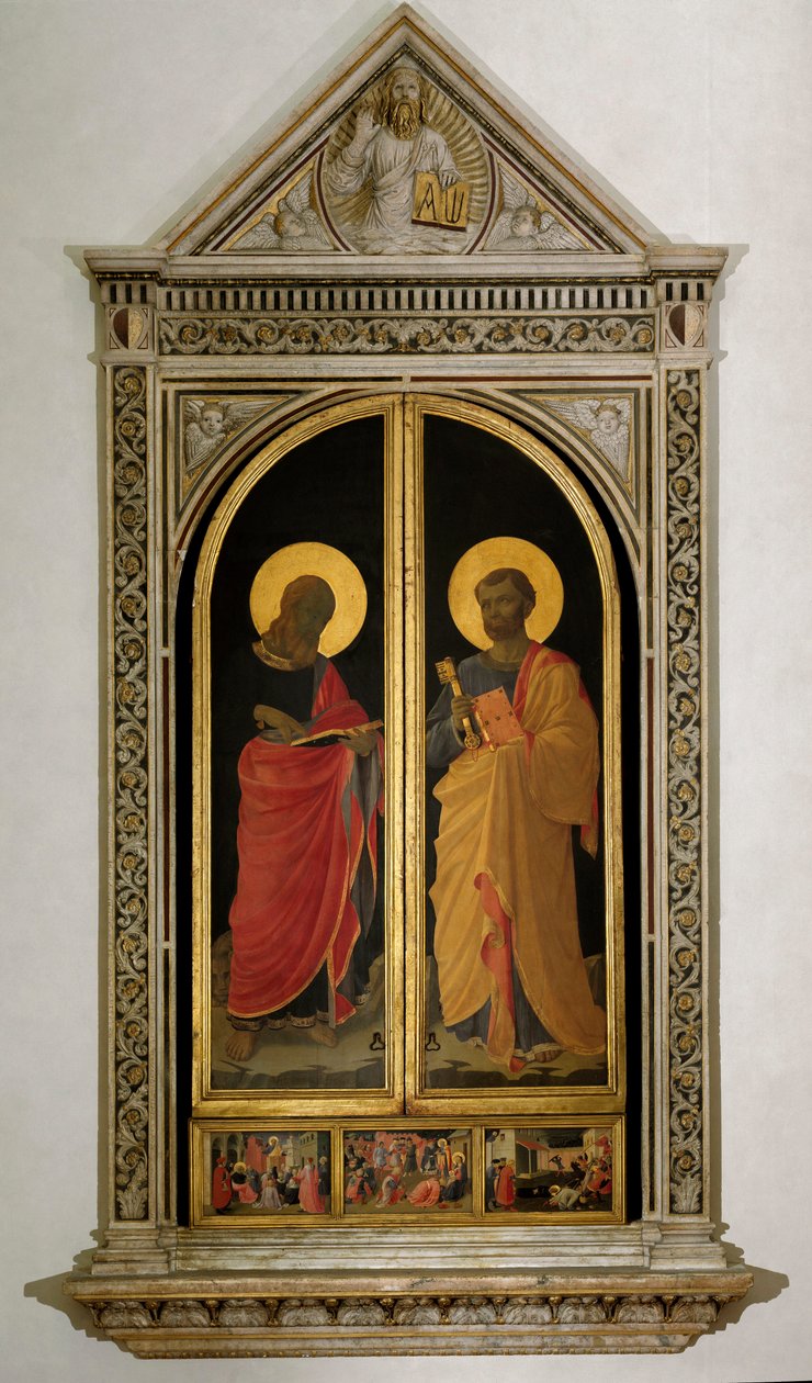 Liniers oltárképe: Szent Péter és Szent Márk (festmény fára alkotó: Fra  Angelico