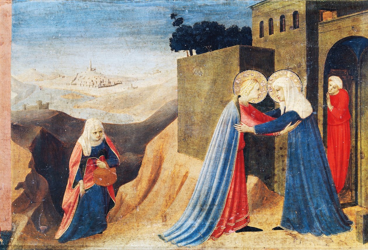 Mária látogatása Erzsébetnél, c. 1430 alkotó: Fra  Angelico