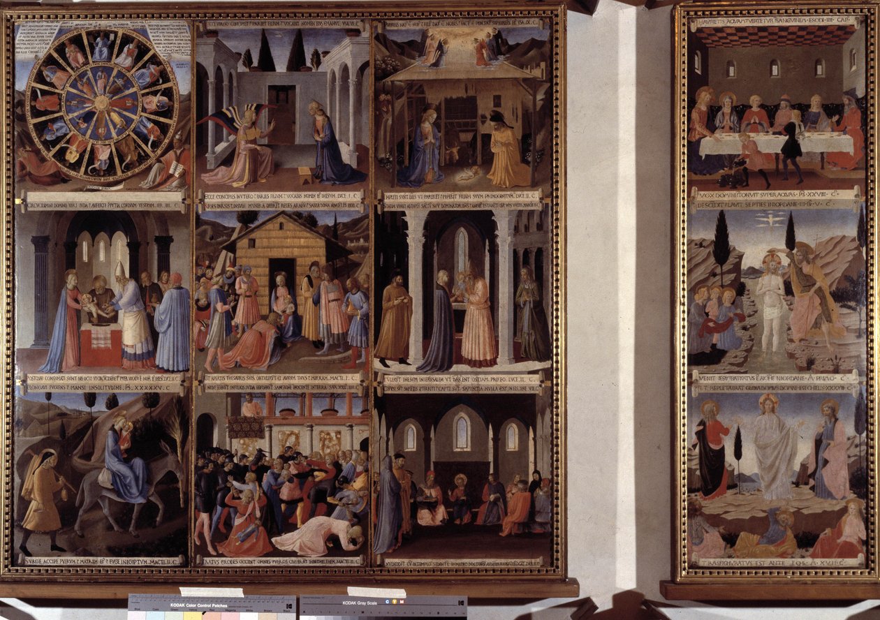 Krisztus életének jelenete alkotó: Fra  Angelico